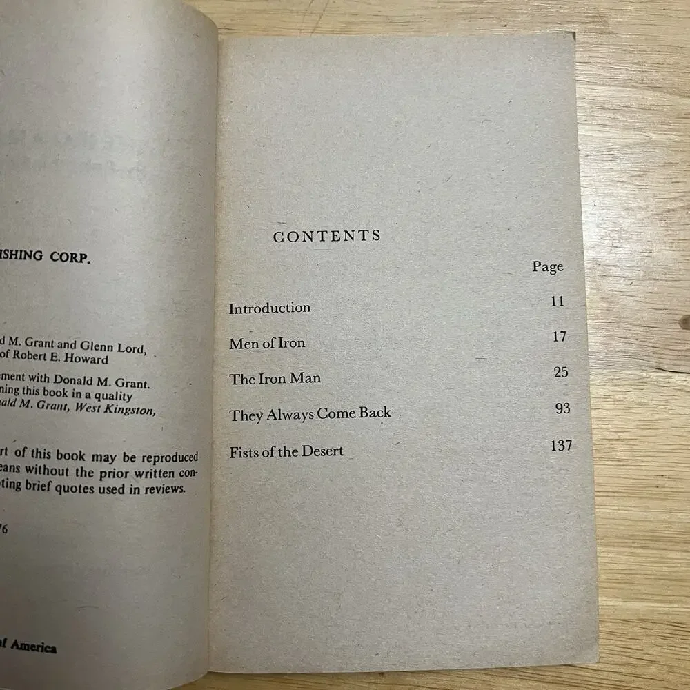 The Iron Man By Robert E Howard Vintage 1976 Zebra Paperback Book Fiction